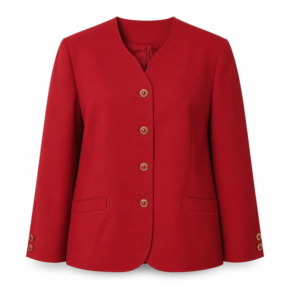 Eastex Women's Red Blazer, Size 16, Regular Fit