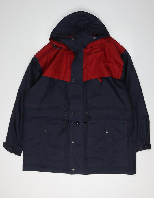 Union UH Men's Red Blue Anorak Jacket XL Outdoor