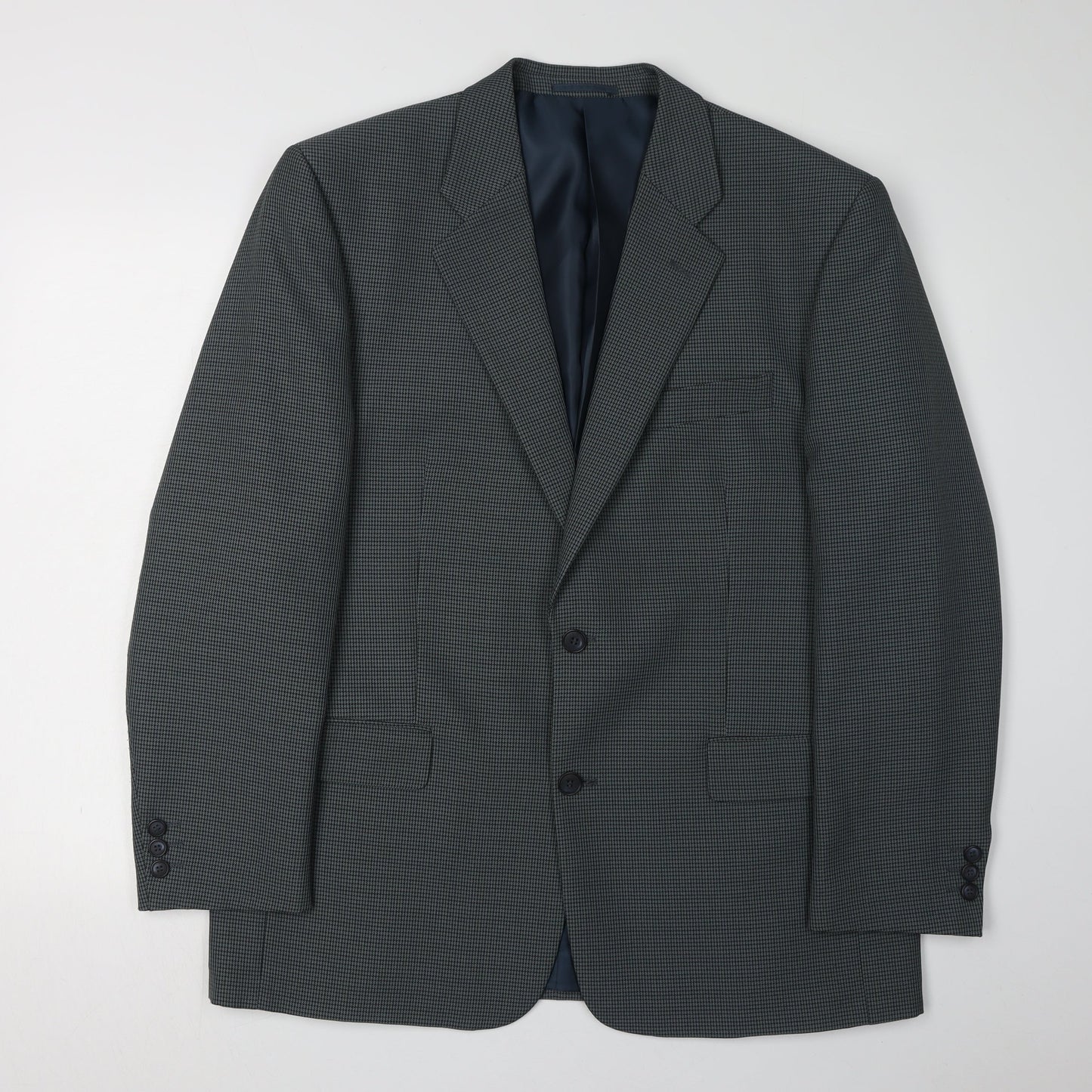 Simon Taylor Men's Green Check Blazer Size 42