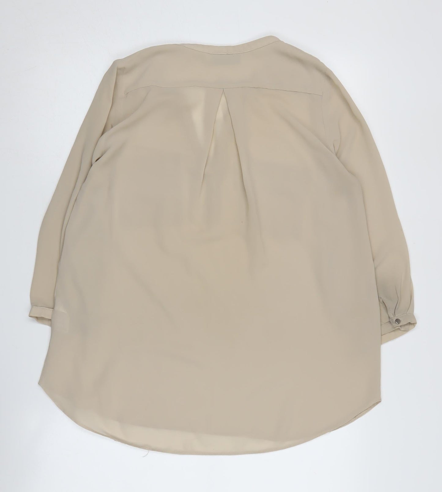 Wallis Women Beige Chiffon Blouse Size S