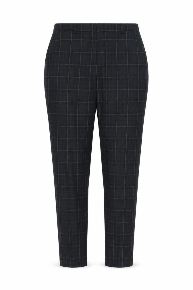 Jigsaw Women's Black Check Trousers, Size 8