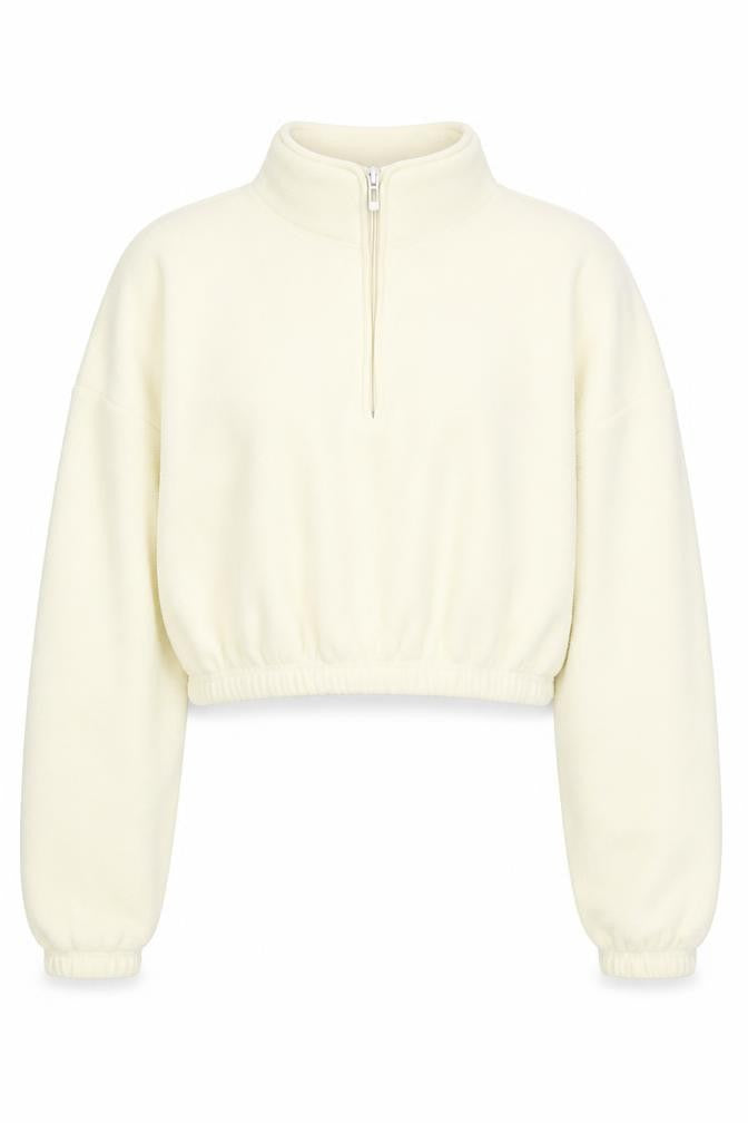 PrettyLittleThing Women’s Ivory Pullover Sweatshirt S
