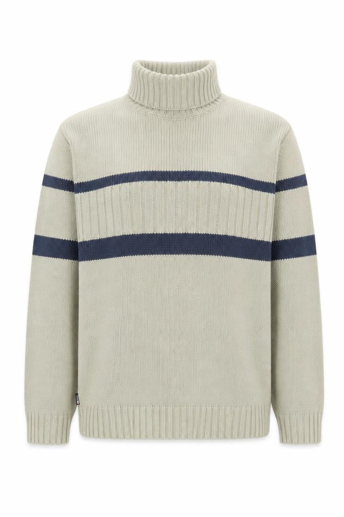 Marks & Spencer Men's Beige XL Striped Sweater