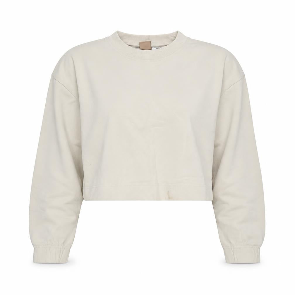 H&M Women's Beige Crew Neck Sweatshirt Size S