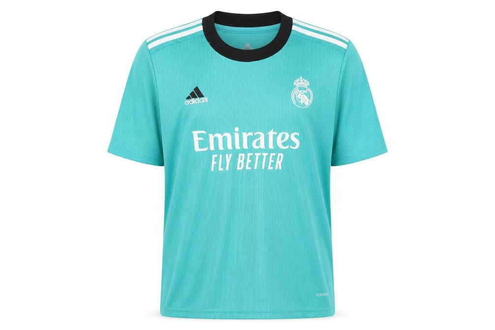 Adidas Boys Green Football Jersey Size 26 Lightweight
