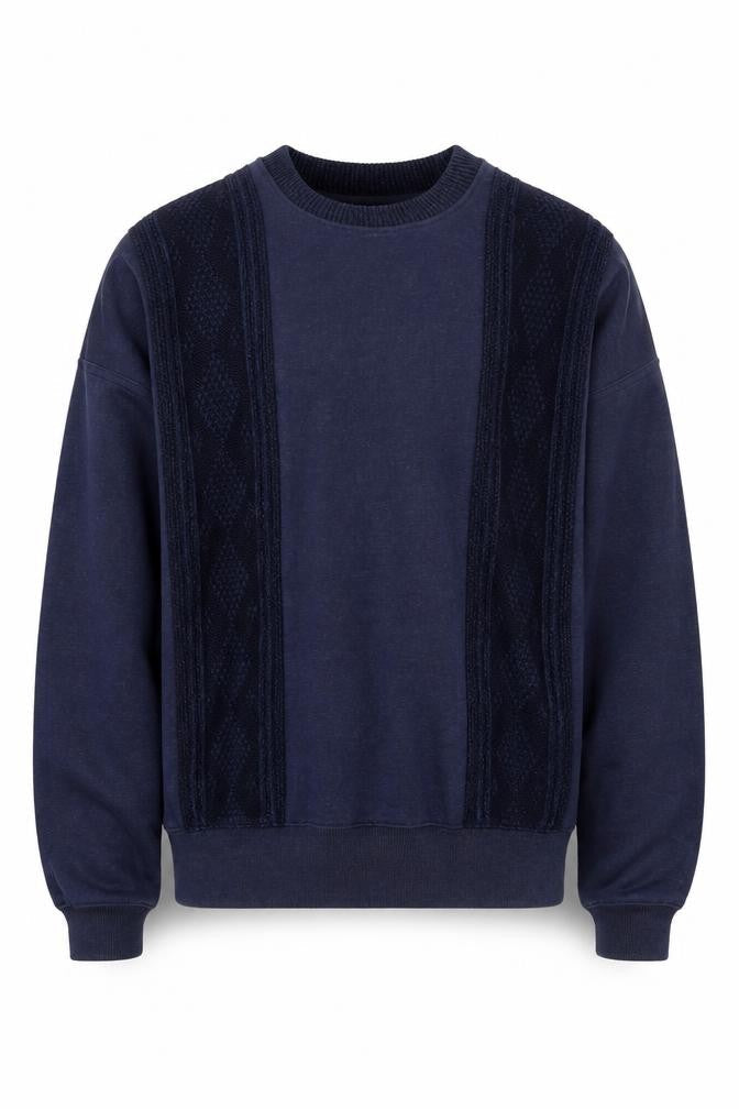 Marks & Spencer Men's Blue Knit Pullover Sweatshirt M