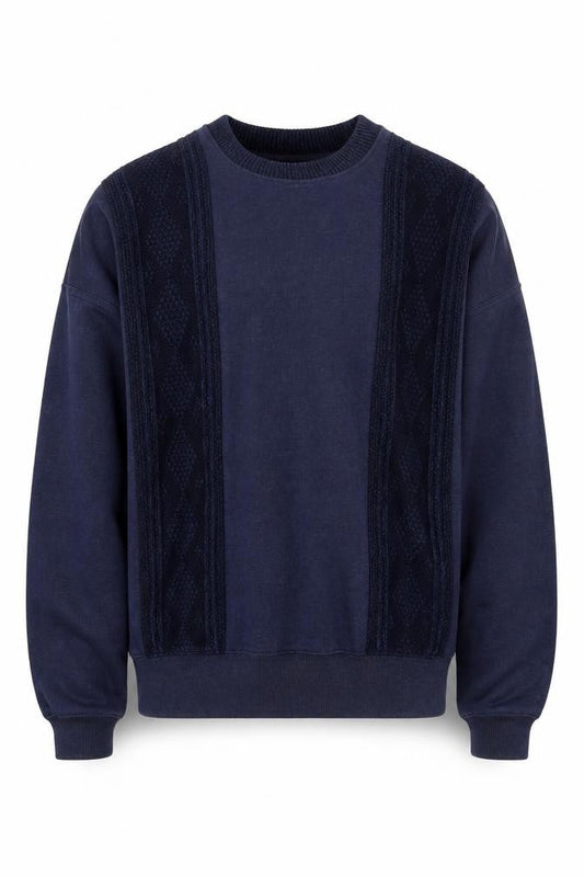 Marks & Spencer Men's Blue Knit Pullover Sweatshirt M