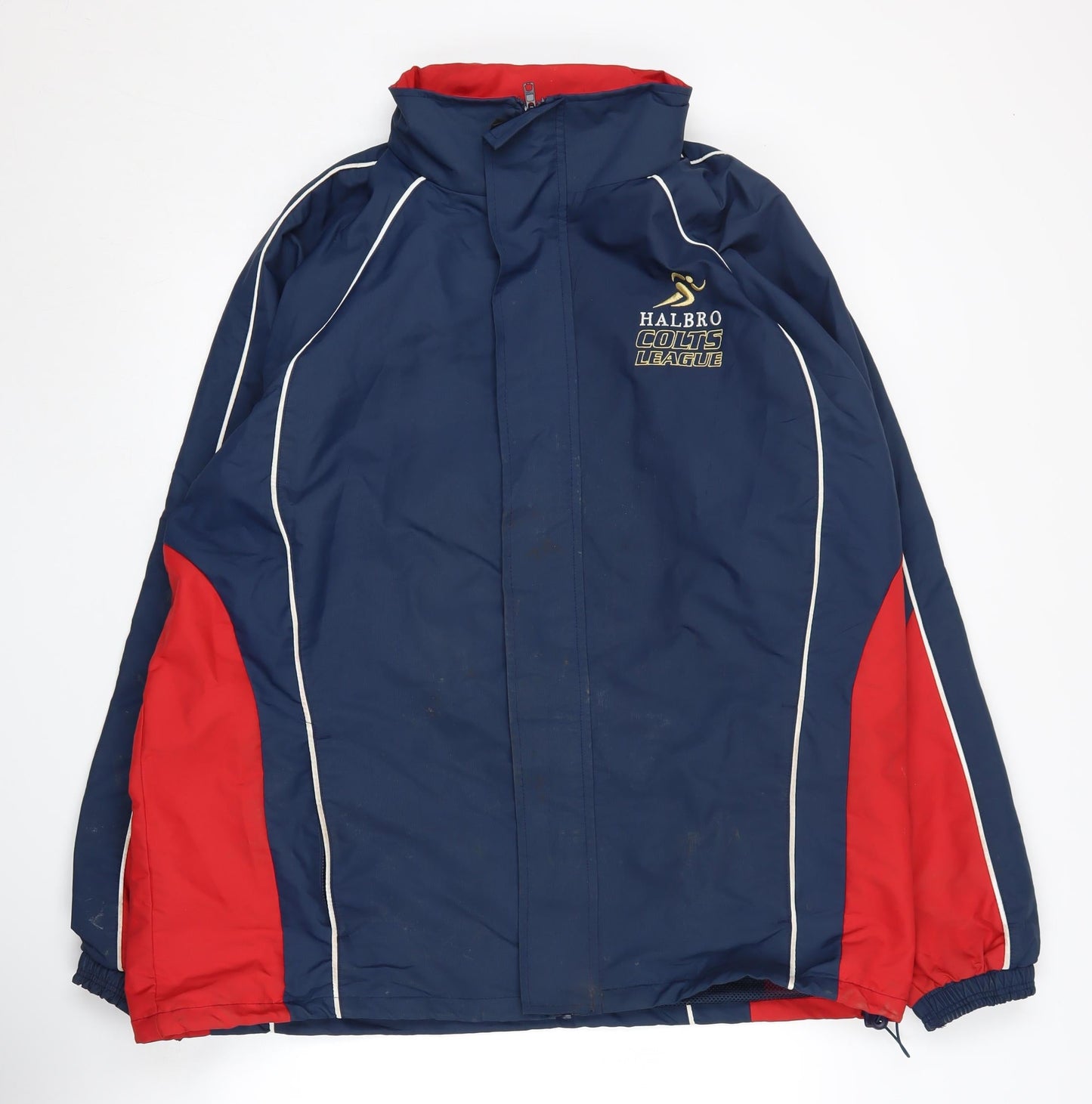 Halbro Men's Blue XL Polyester Windbreaker Jacket
