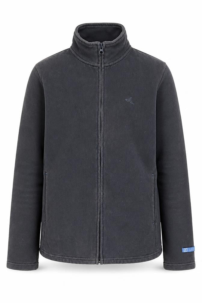 Domyos Boys Black Basic Jacket S Full Zip Autumn Winter