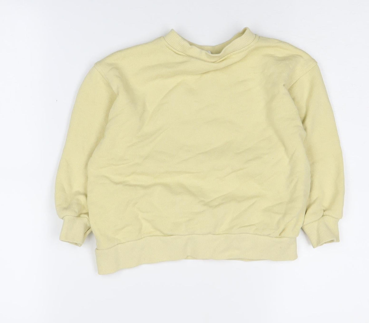 Back view of Zara boys’ beige graphic print sweatshirt 2-3 years pullover
