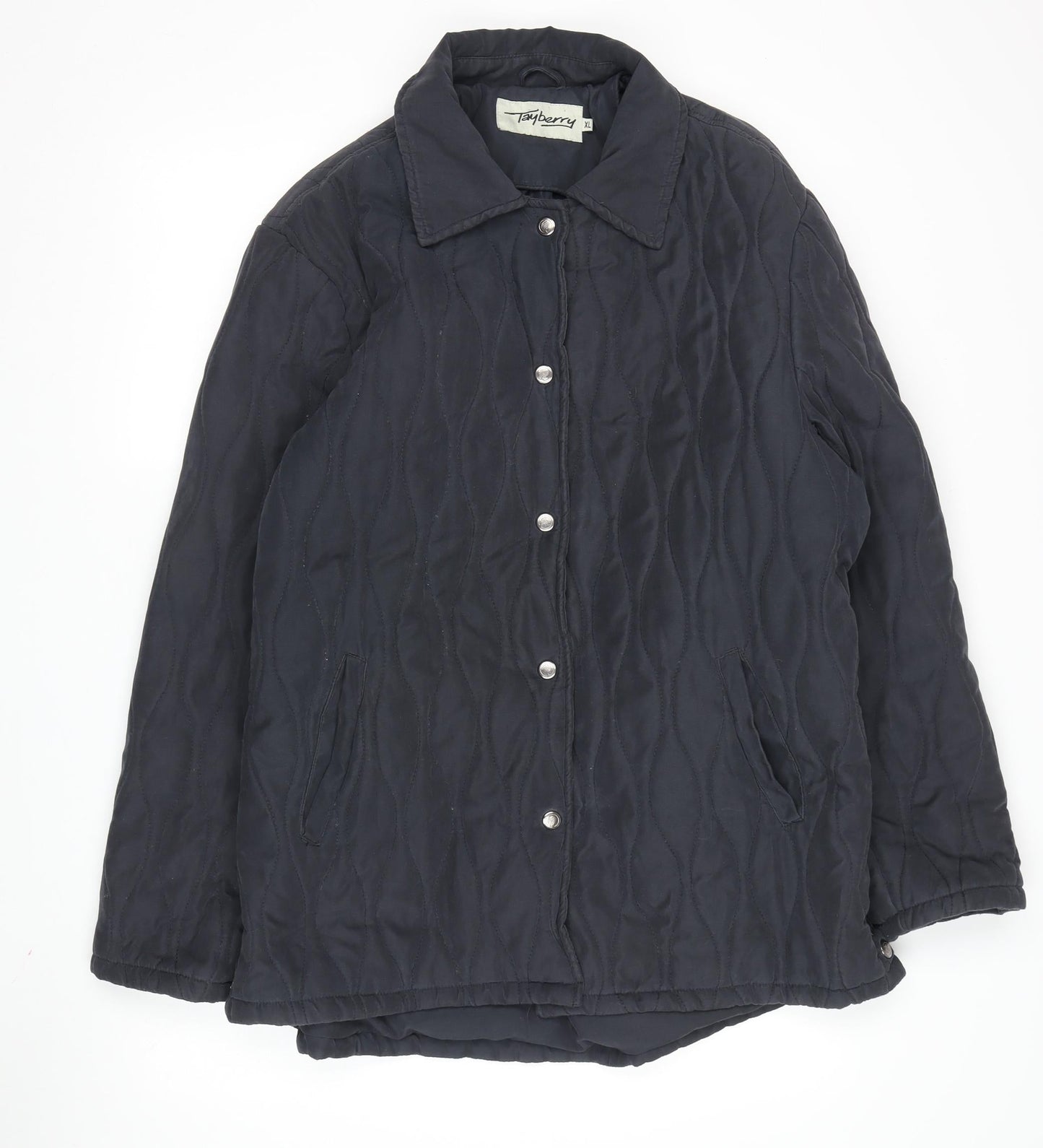 Tayberry Men's XL Black Quilted Jacket