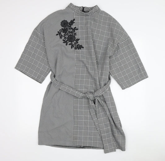 Zara Basic Women's Check Shift Dress M