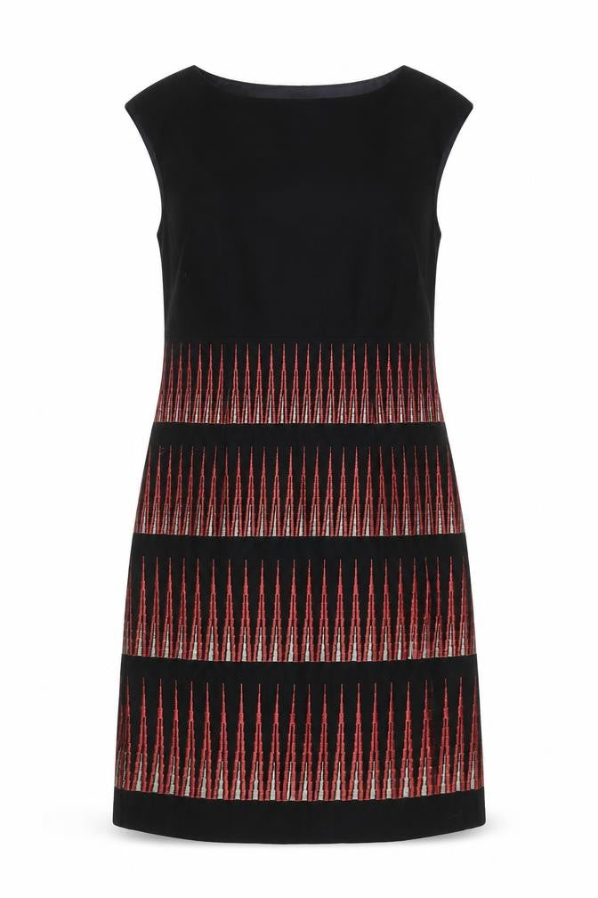 Monsoon Women's Black Knee Length Shift Dress Size 8