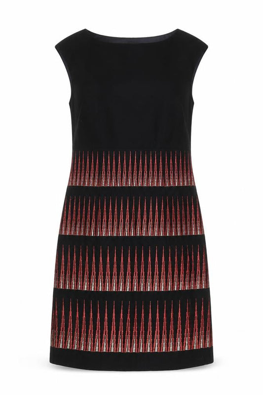 Monsoon Women's Black Knee Length Shift Dress Size 8