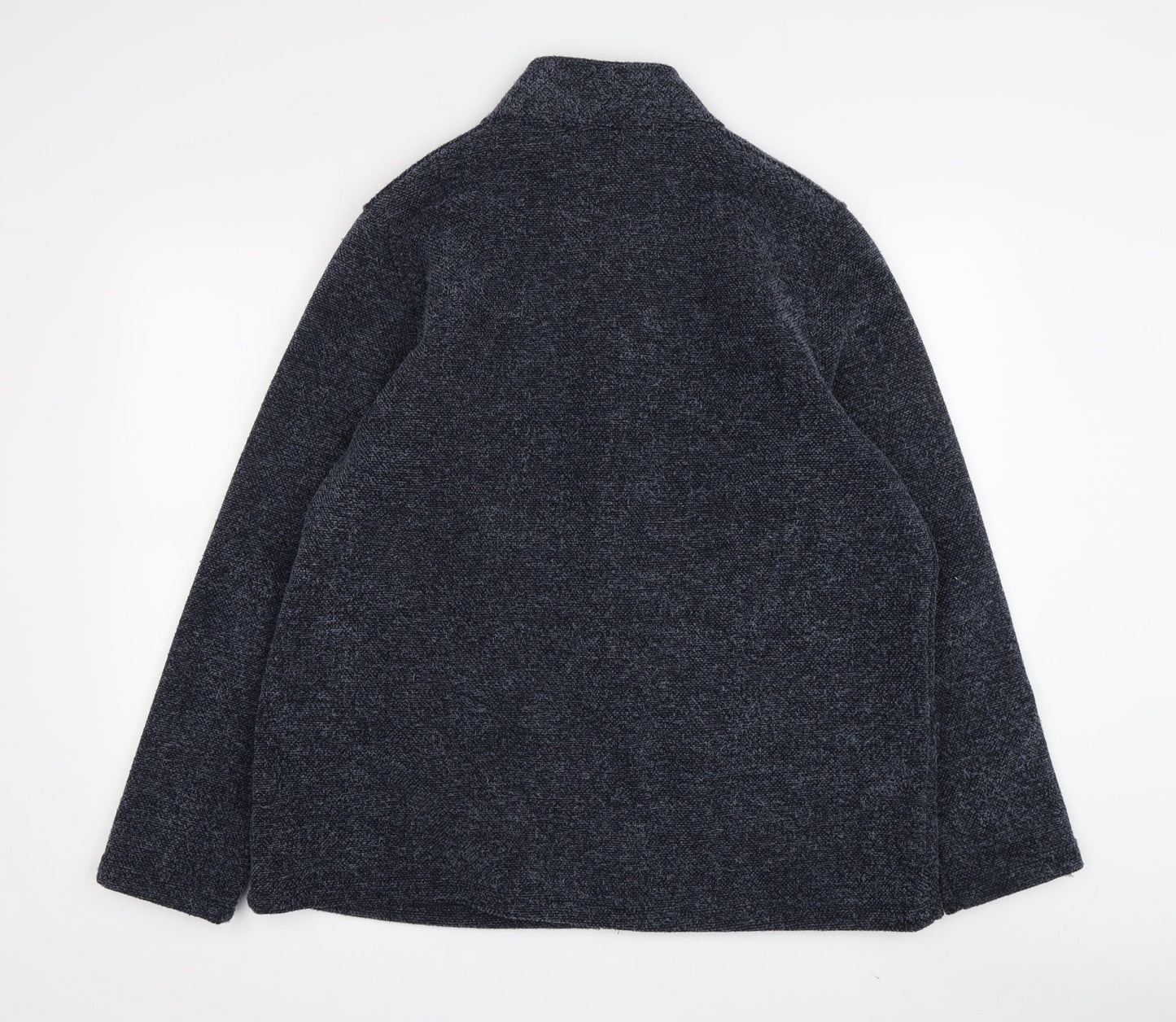Marks and Spencer Women's Blue Tweed Jacket Size 16
