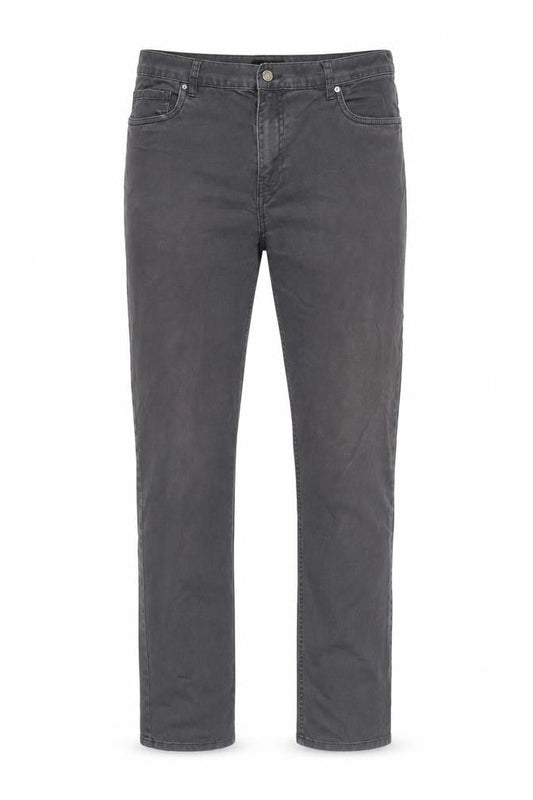 H&M Men's Grey Slim Jeans, Size M, Mid-Rise Comfort