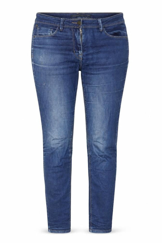 Next Women's Blue Skinny Jeans Size 10R Distressed