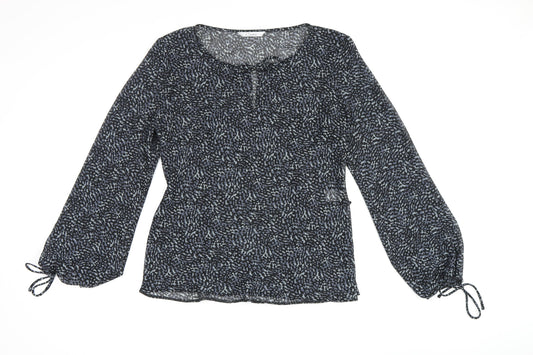 J.Taylor Women's Black Long Sleeve Blouse Size 10