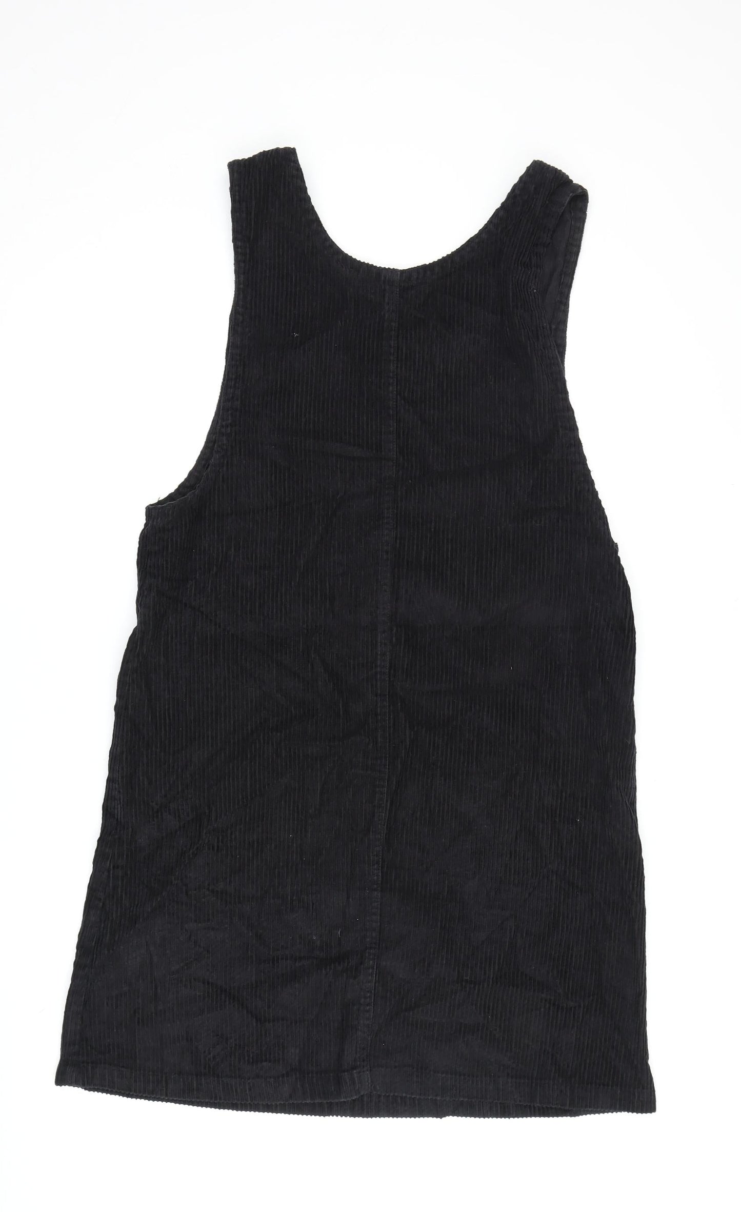 J.L.N.Y. Women's Black Corduroy Pinafore Dress M