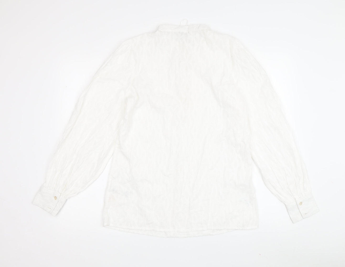 Michelle Keegan Women's White Tunic Blouse Size 10