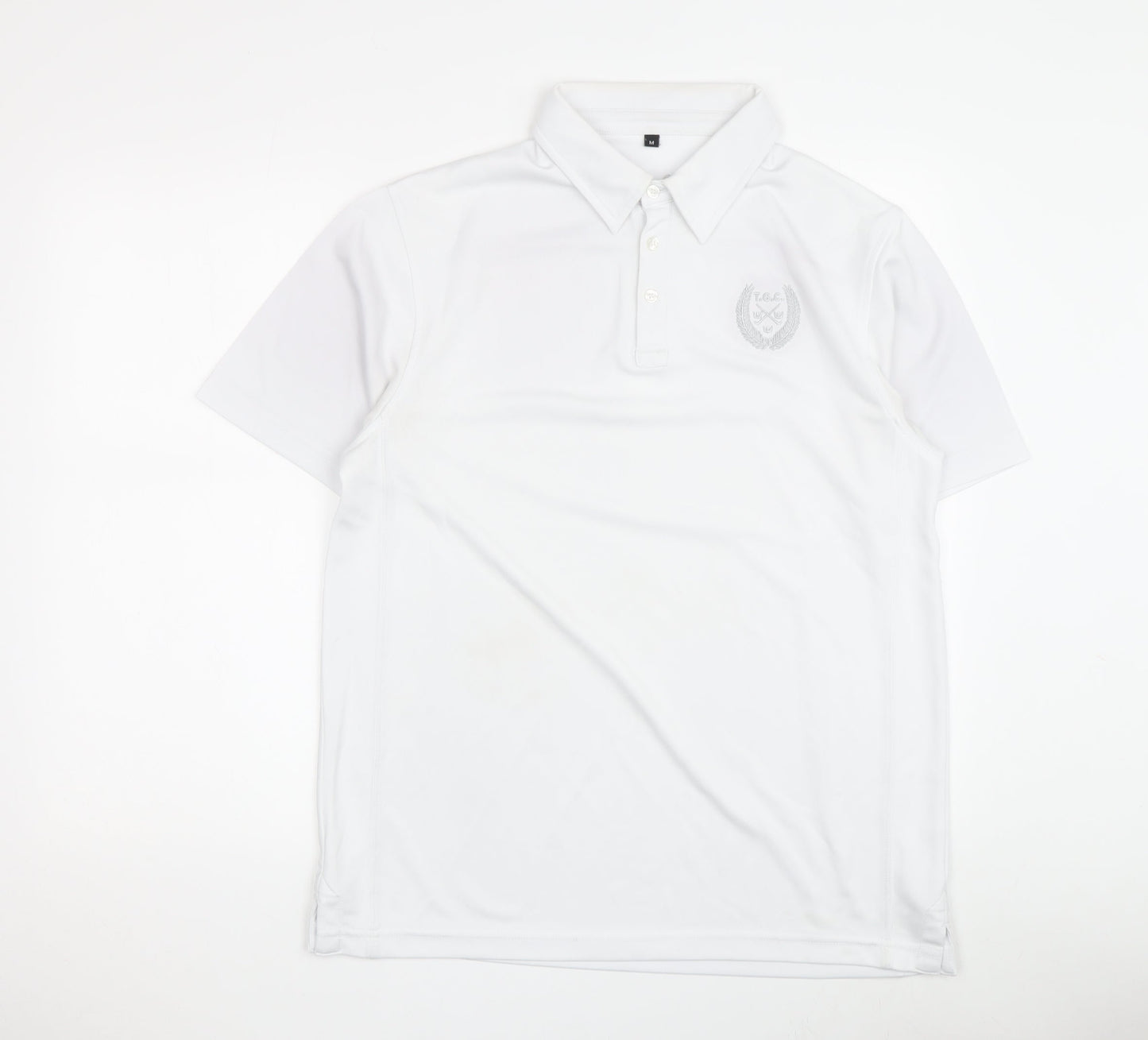 Men's T.G.C. White Classic Polo Shirt M - Short Sleeve