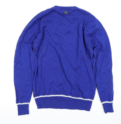 Duck and Cover Men's Blue Pullover Jumper S