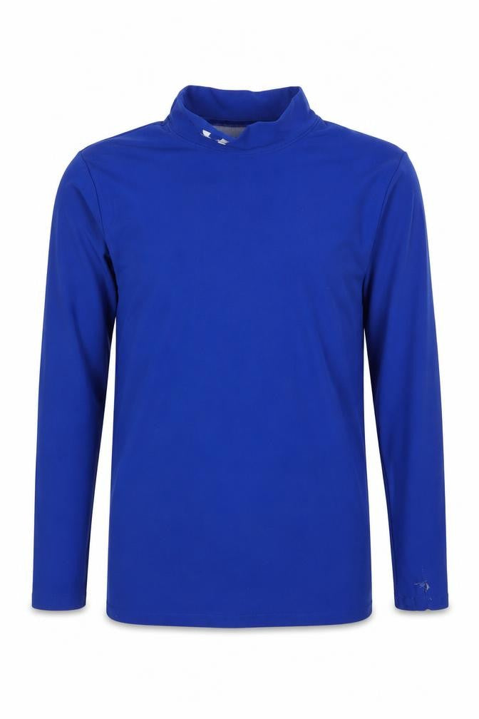 Under Armour Boys Blue Long Sleeve Athletic Mock Neck Top