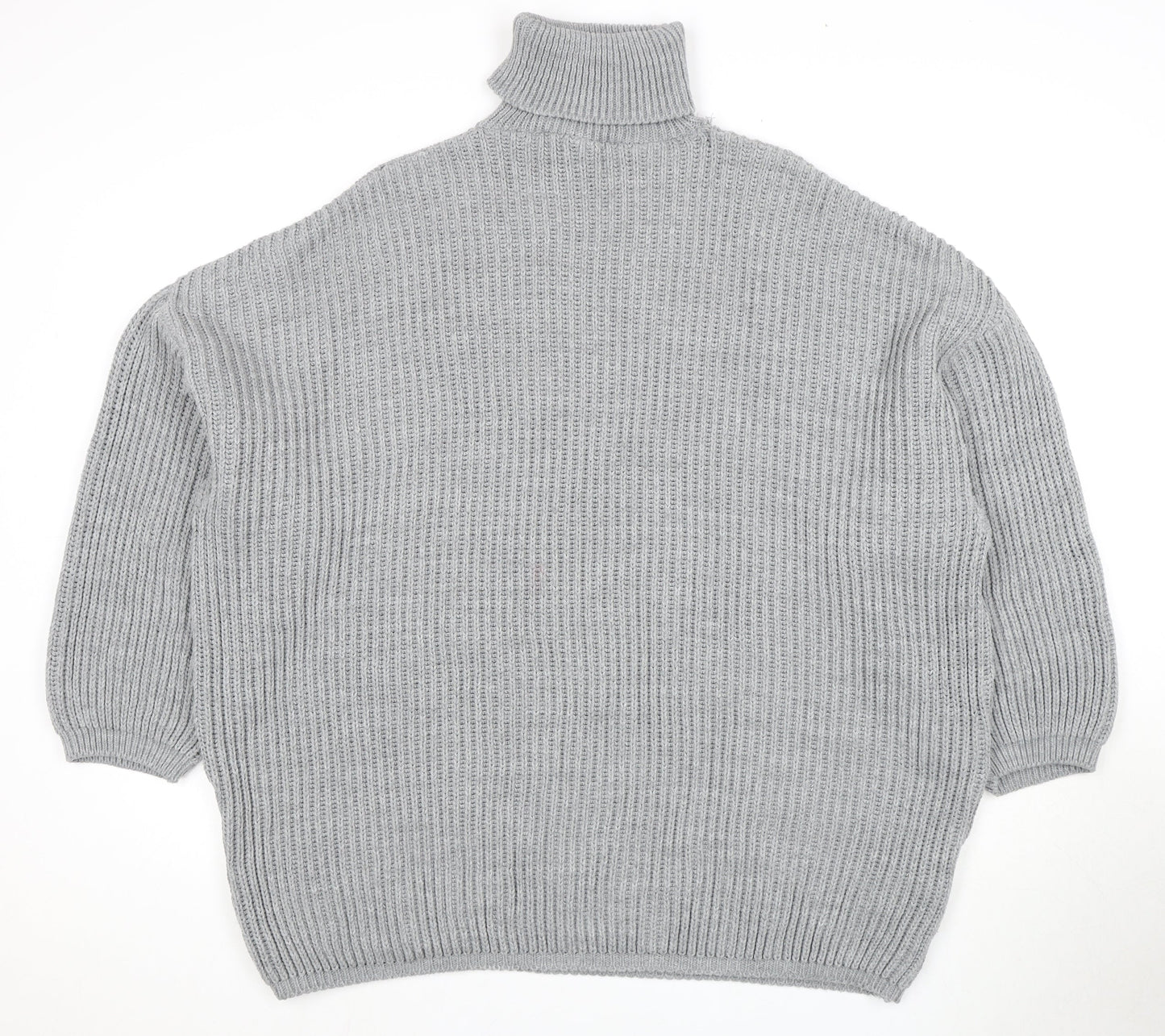 PrettyLittleThing Women's Grey High Neck Pullover Jumper