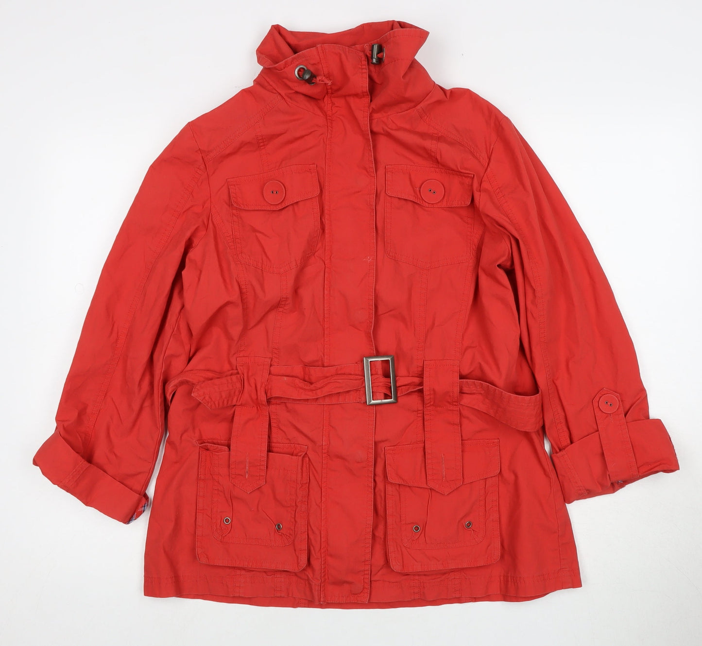 Marks and Spencer Women’s Red Belted Jacket Size 14