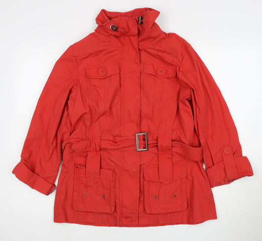 Marks and Spencer Women’s Red Belted Jacket Size 14