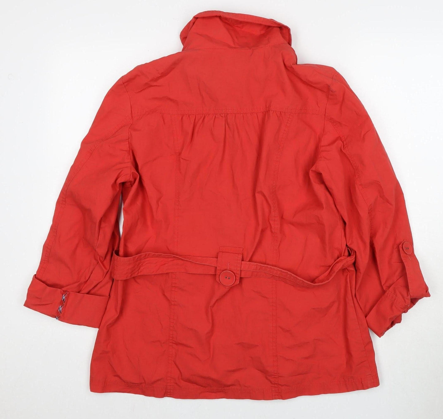 Marks and Spencer Women’s Red Belted Jacket Size 14