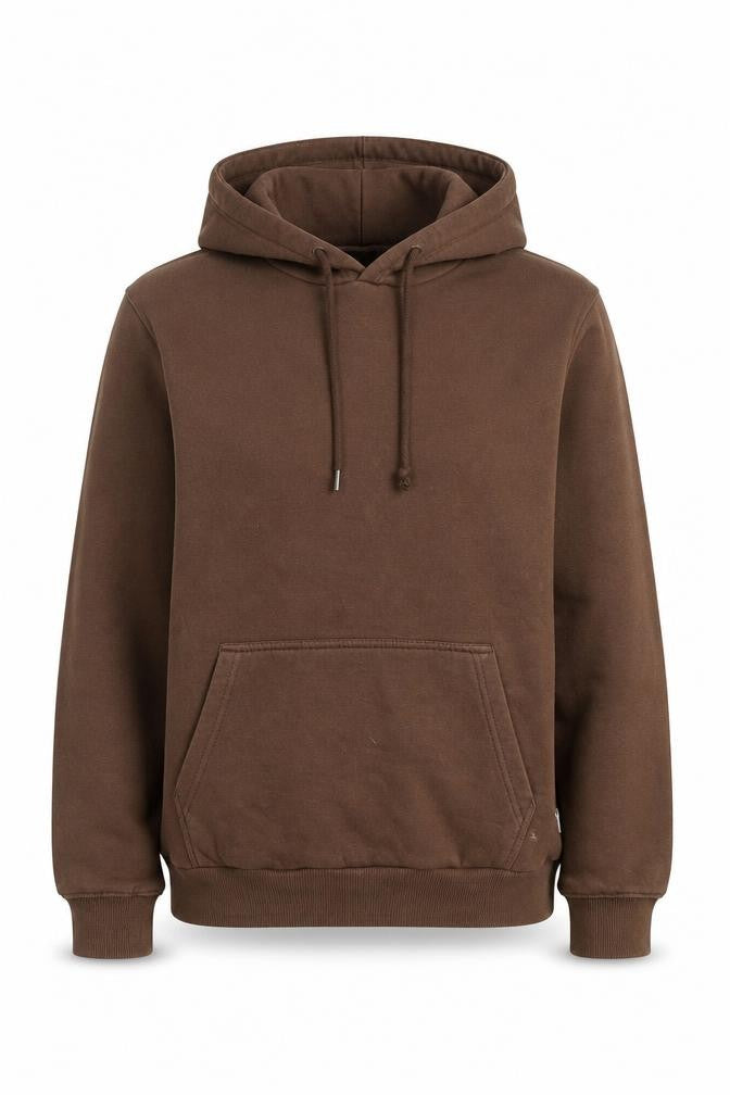 Bershka Unisex Brown Pullover Hoodie Size S