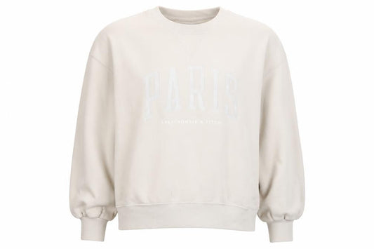 Abercrombie & Fitch Womens Beige Logo Sweatshirt Size S