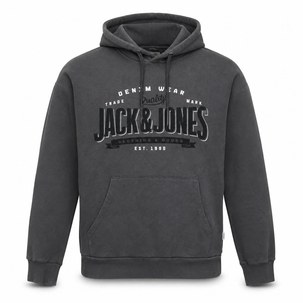 Jack & Jones Men's Black Pullover Hoodie M