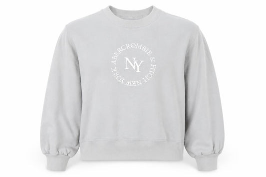 Abercrombie & Fitch Women's Grey Pullover Sweatshirt S