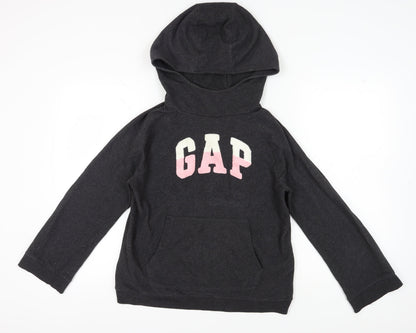 Gap Women's Black Pullover Hoodie, Size S, Hooded Logo
