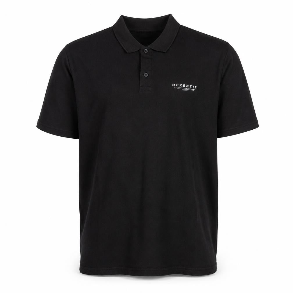 McKenzie Men's Black Polo Shirt XL Casual Solid