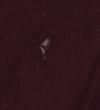 Farah Men's Burgundy Red Cotton Pullover Jumper L