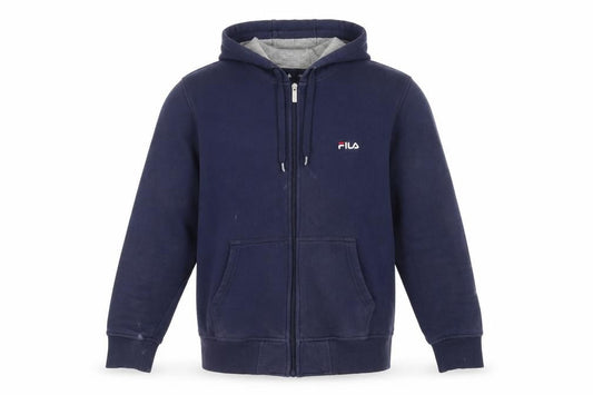 Fila Men's Blue Full Zip Hoodie - Size M