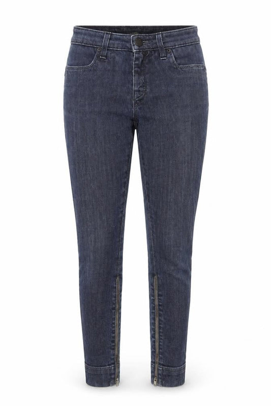Lee Women's Blue Skinny Jeans Size 26 with Ankle Zips