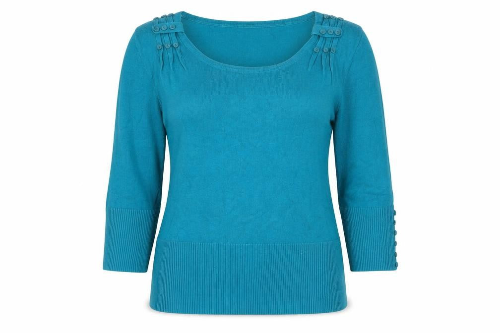 Roman Women Blue Pullover Jumper, Size 10