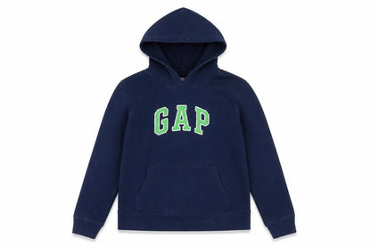 Gap Girls Blue Pullover Hoodie - Size L, Logo Accent