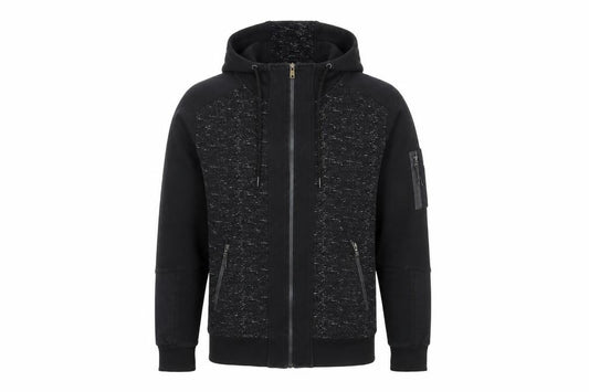 Alphalab Men's Black Full Zip Hoodie M