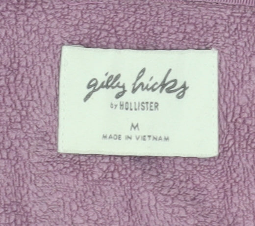 Gilly Hicks Women's Purple Full Zip Hoodie M