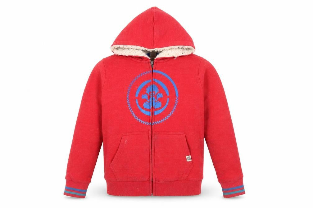 Saltrock Boys Red Hooded Full Zip Hoodie 9-10 Years