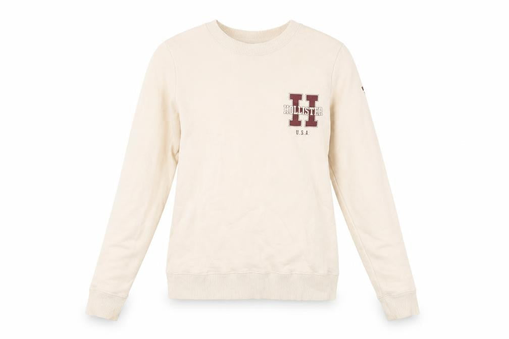 Hollister Women's Beige XS Pullover Sweatshirt