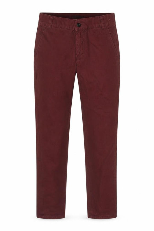 Bellfield Men's Red Chino Trousers Medium Regular