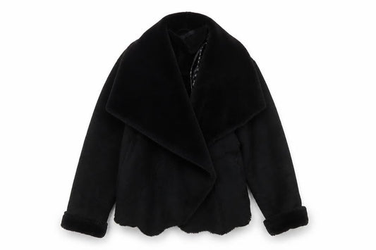 Front view of Stylish Women's Black Jacket UK 10