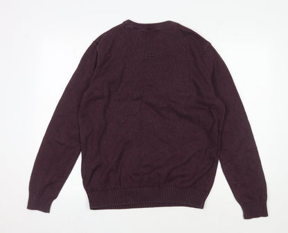 Back view of Maine New England Men's Purple Cotton jumper M