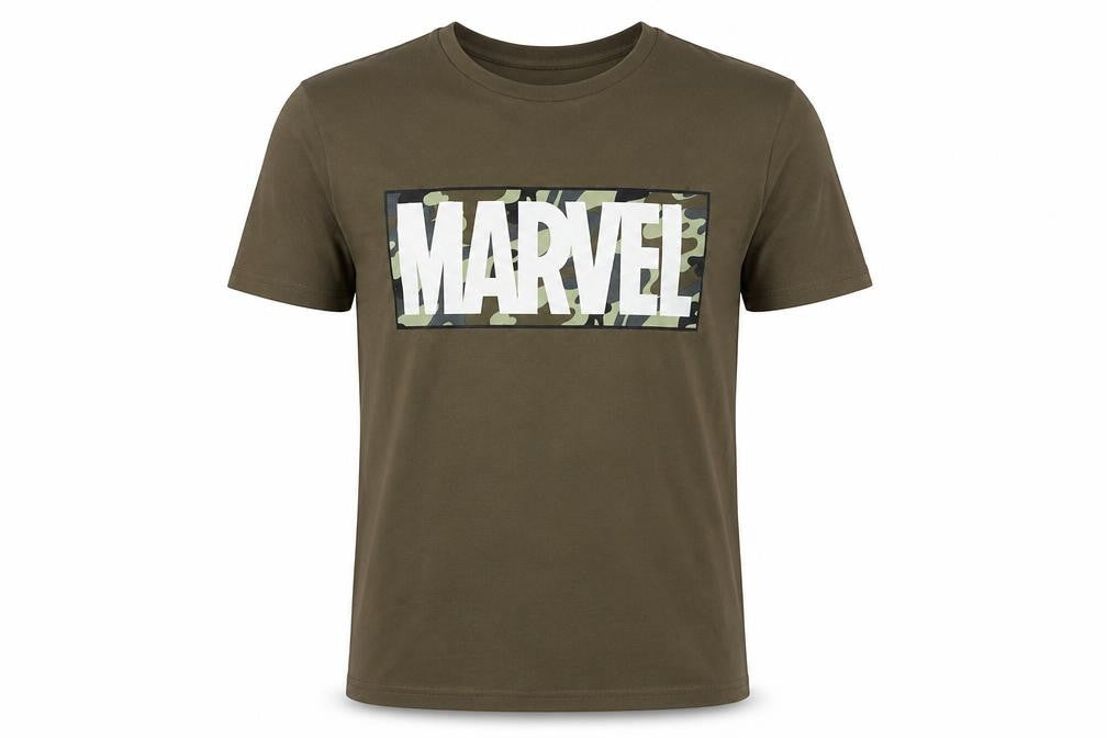 Marvel Men's Green M T-Shirt, Short Sleeve, Comic Print